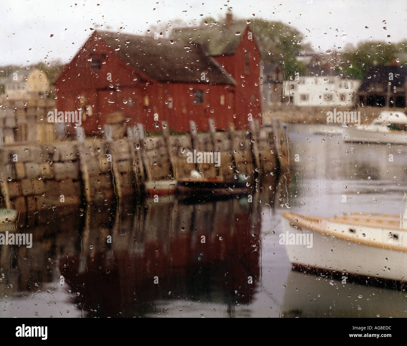 fishing shed known as Motif 1 in village of Rockport Massachusetts USA Stock Photo