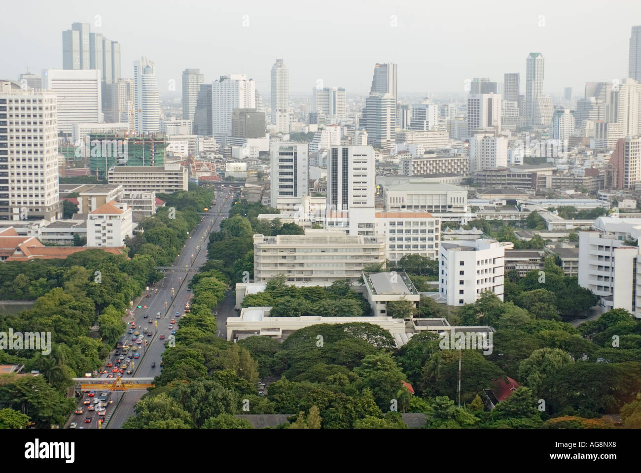 Thailand Bangkok City Skyline Aerial View Stock Photo - Alamy