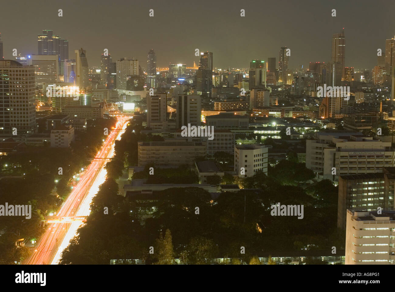 Thailand Bangkok City Skyline Aerial View Stock Photo - Alamy