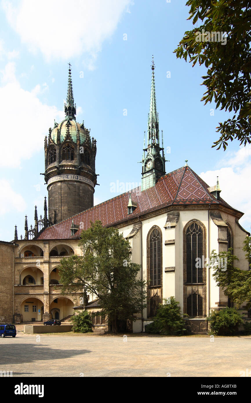 Wittenberg Castle Church Door High Resolution Stock Photography and