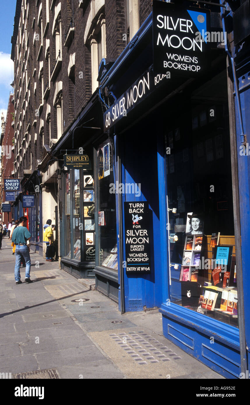 Bookshops Charing Cross Road London England Stock Photo