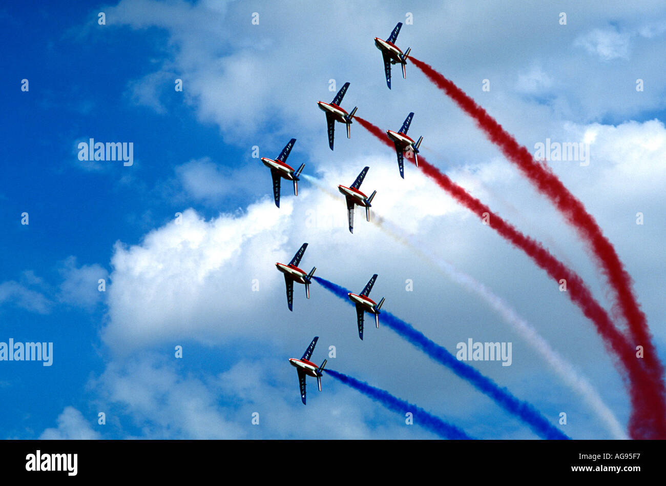 Patrouille De France French Aerobatic Display Team Stock Photo