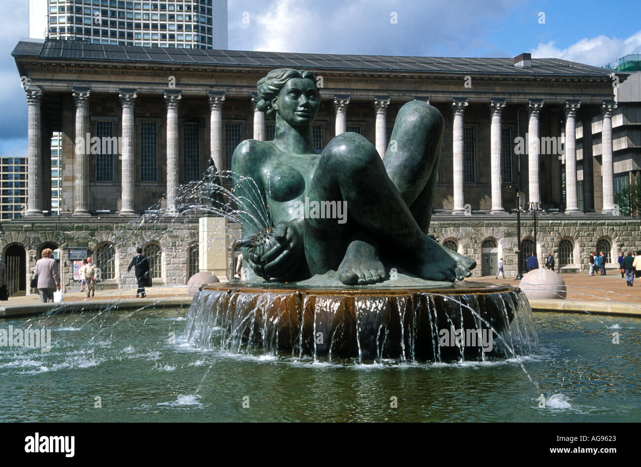 Fountain by Dhruva Mistry in Victoria Square and Town Hall Birmingham
