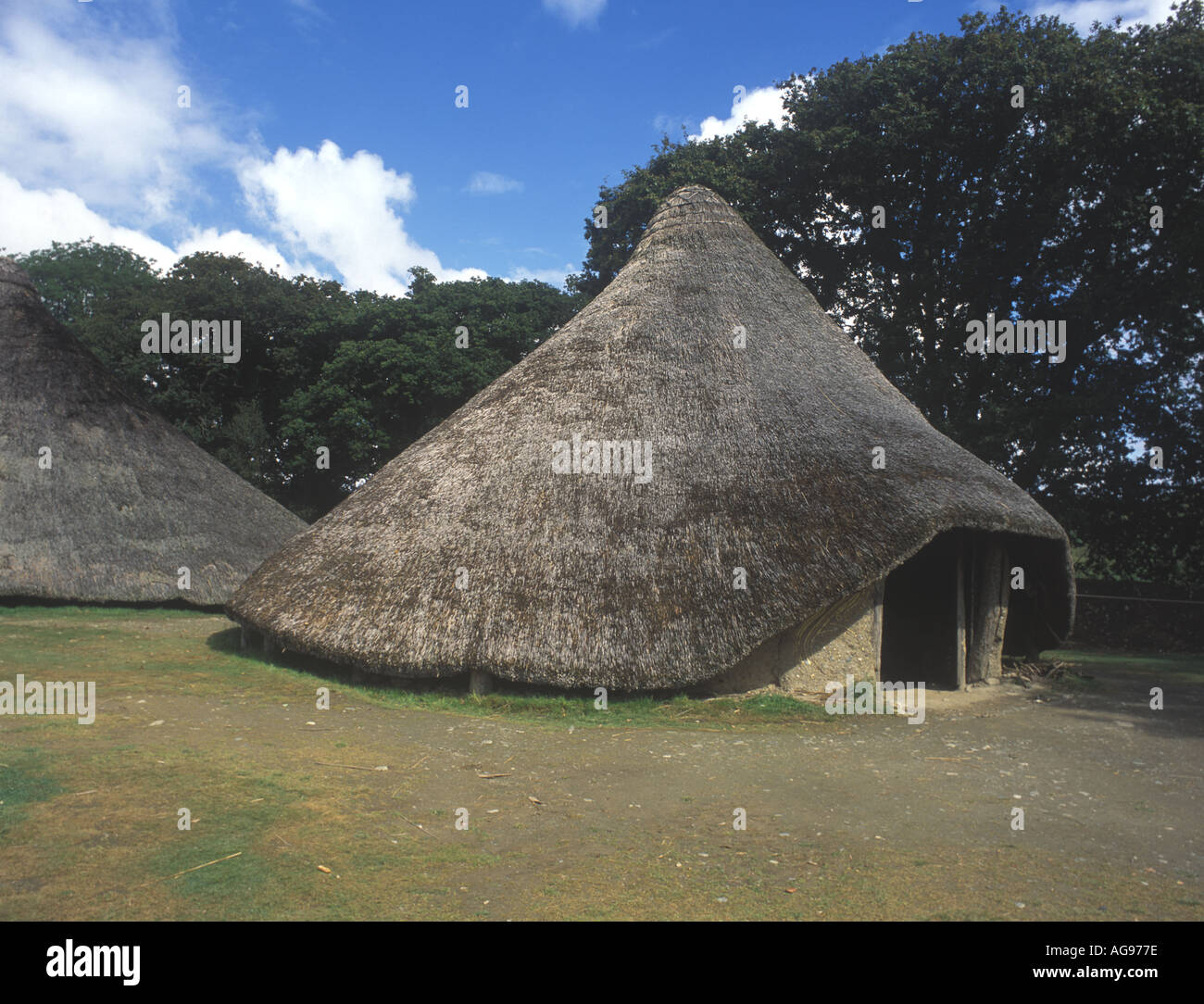 Castle Henllys Iron Age fort Village Felindre Farchog Pembrokeshire