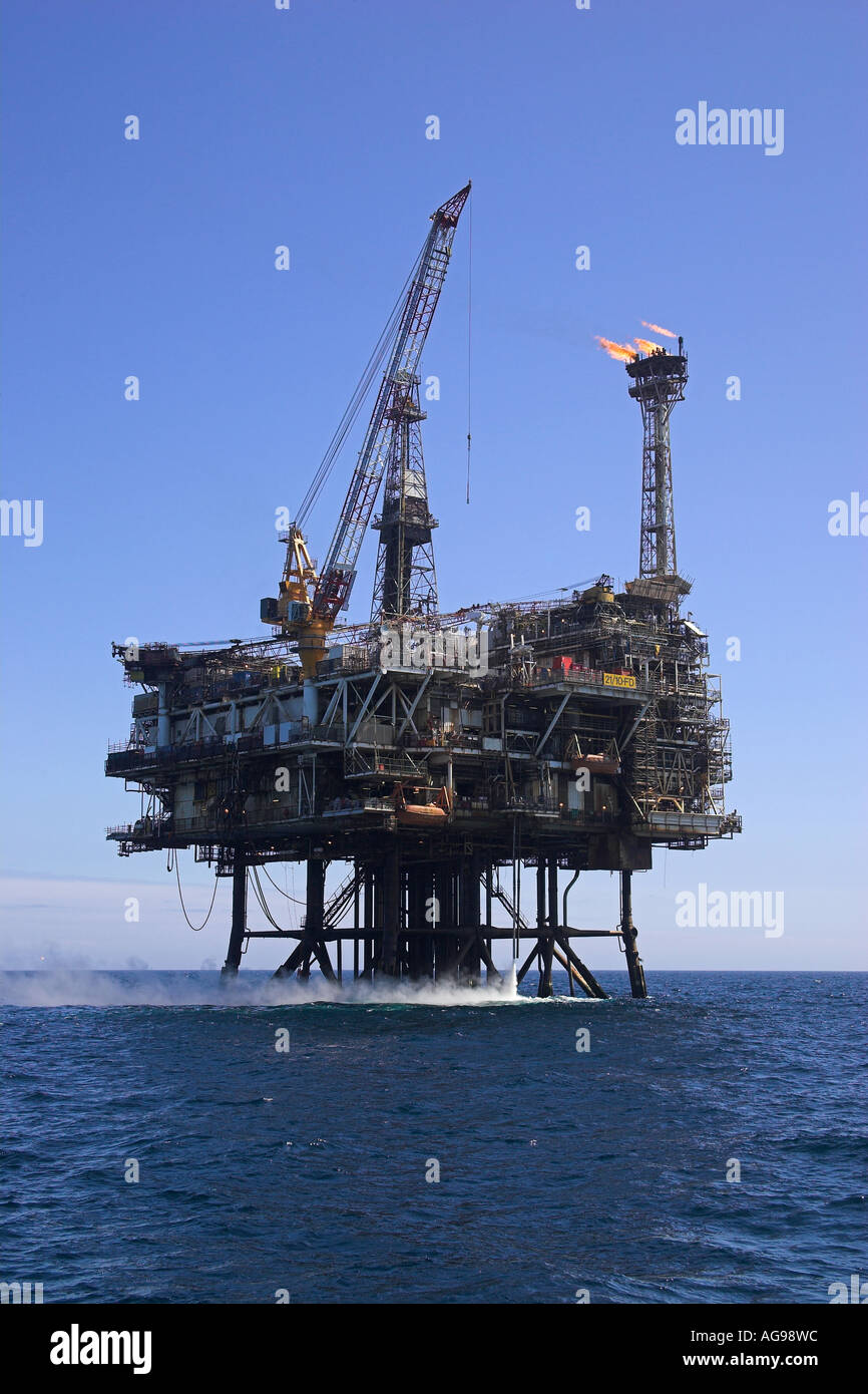 forties delta oil platform Stock Photo