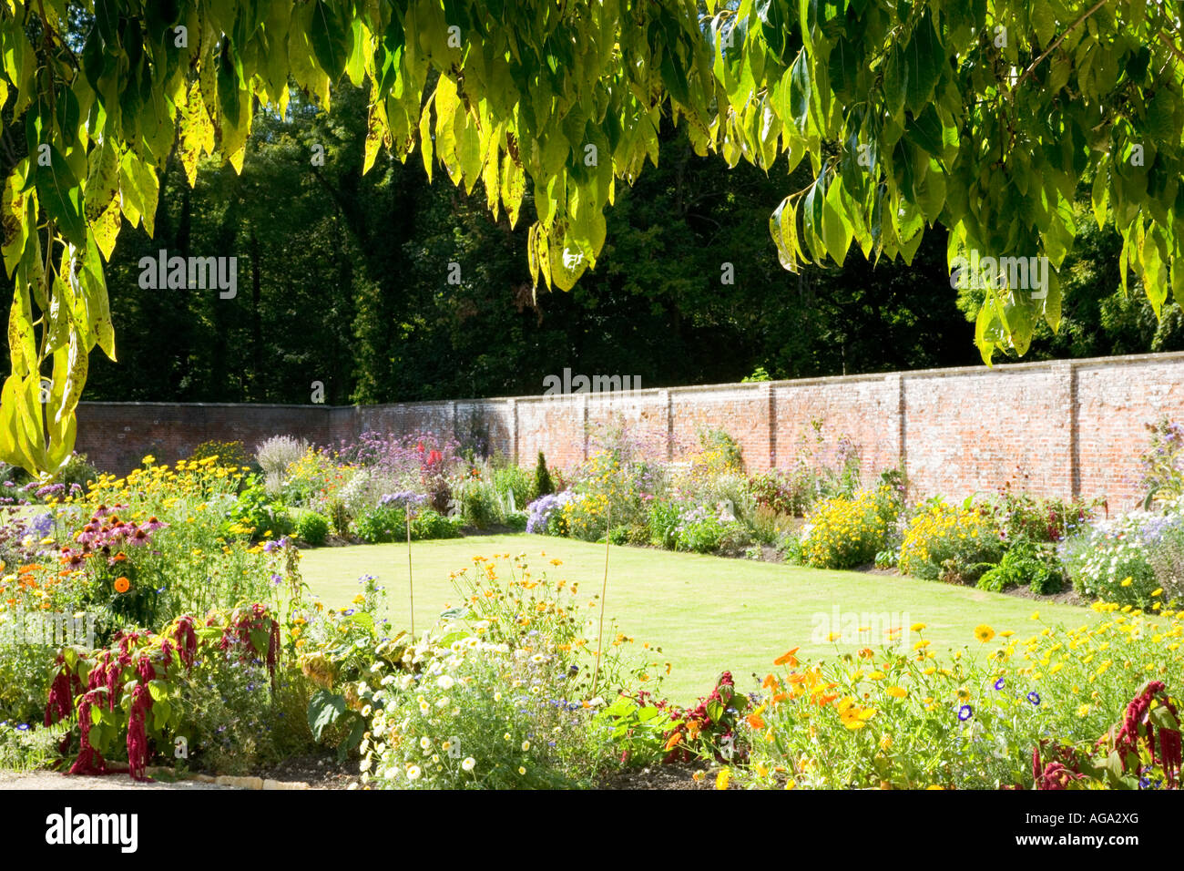 The Walled Garden at Lydiard Park, Swindon, Wiltshire, UK, England Stock Photo