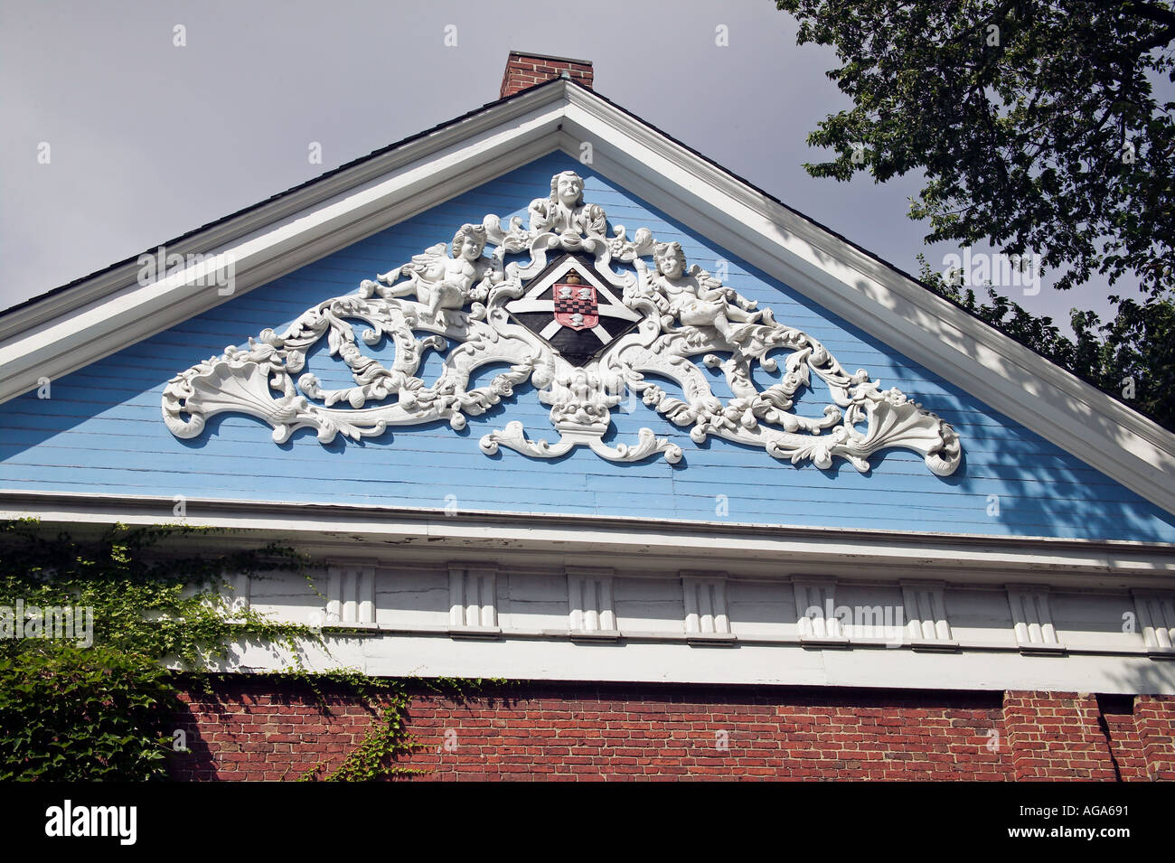 Holden Chapel in Harvard Yard Harvard University Cambridge MA Stock