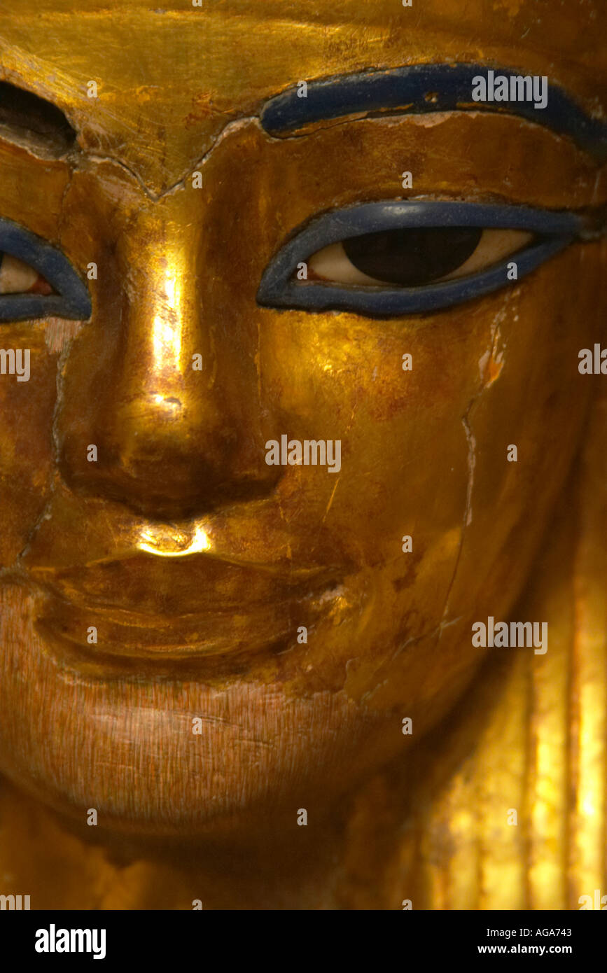 Yuya Death Mask in the Cairo Museum Egypt Stock Photo - Alamy