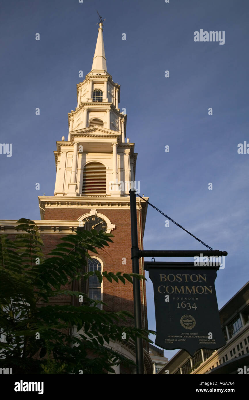 Boston common park sign hi-res stock photography and images - Alamy