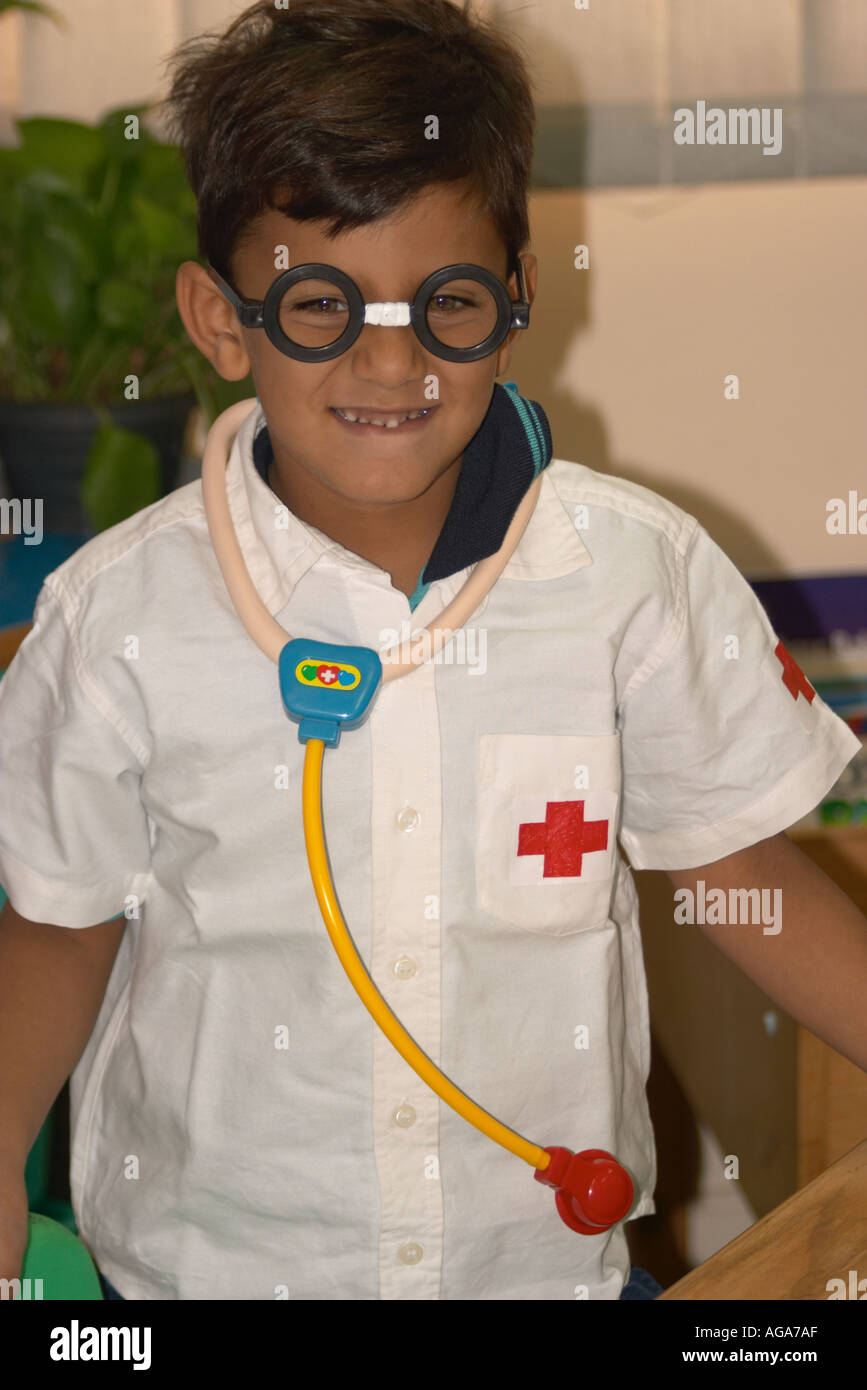 Child fancy dress doctor hi-res stock photography and images - Alamy
