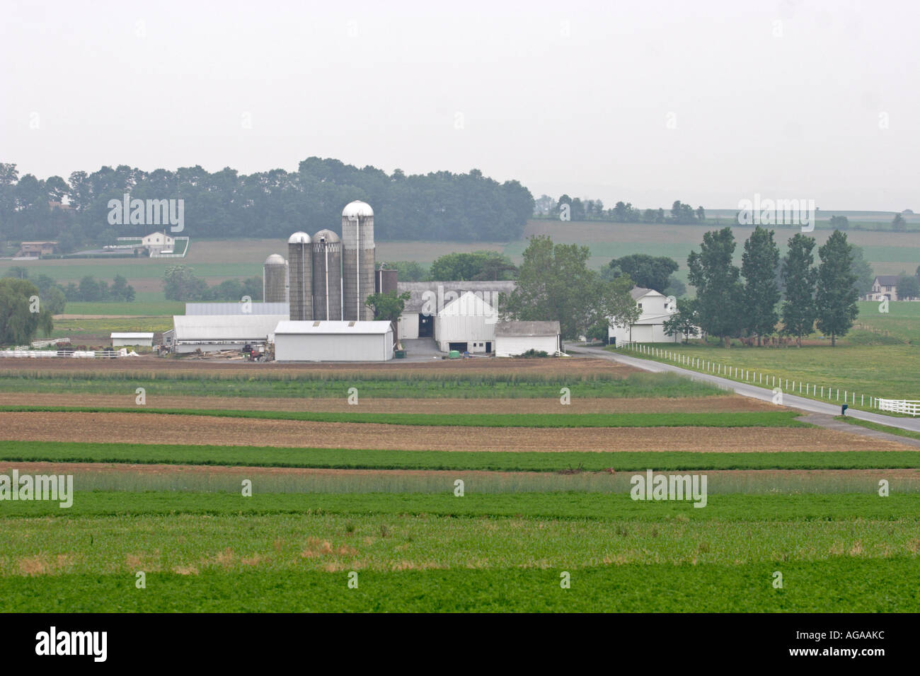 Amish farm in Lancaster, Pennsylvania Stock Photo - Alamy