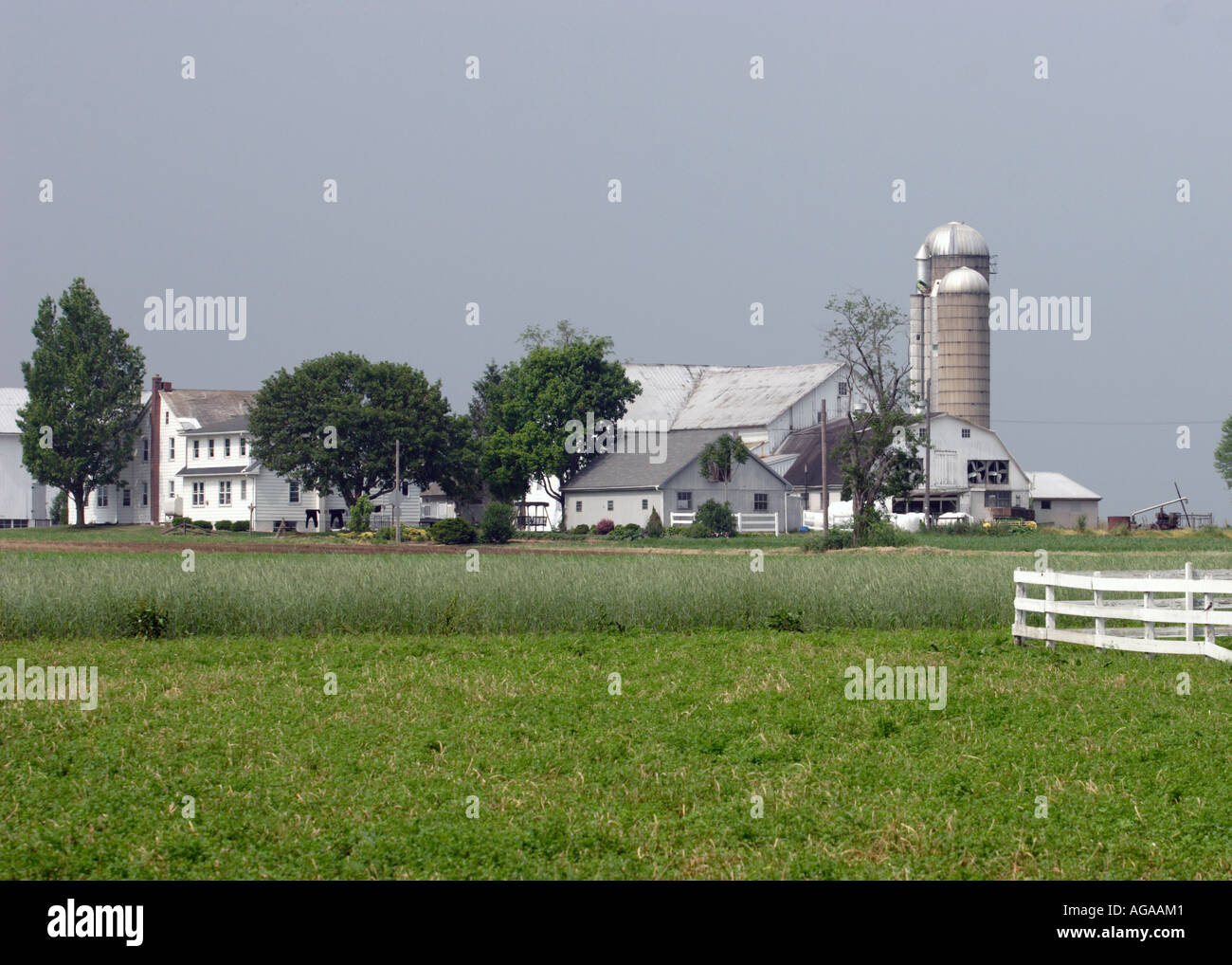 Amish farm in Lancaster, Pennsylvania Stock Photo Alamy