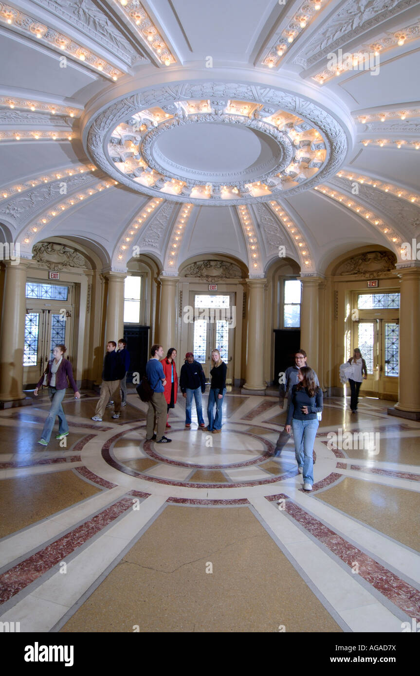 New Haven CT Yale University Woolsey Hall named after Theodore Dwight Woolsley former Yale President Stock Photo