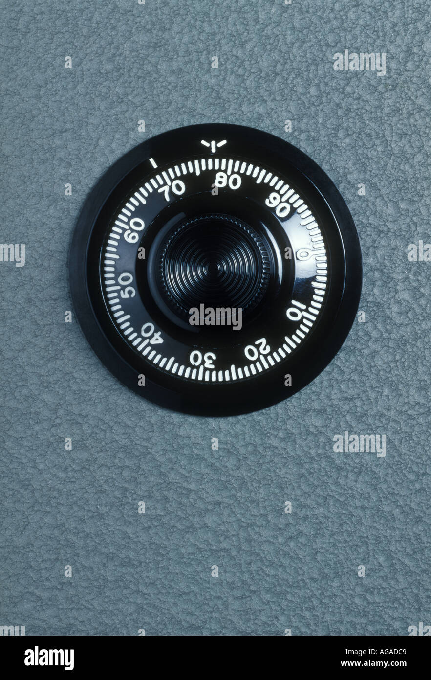 safe with combination dial Stock Photo