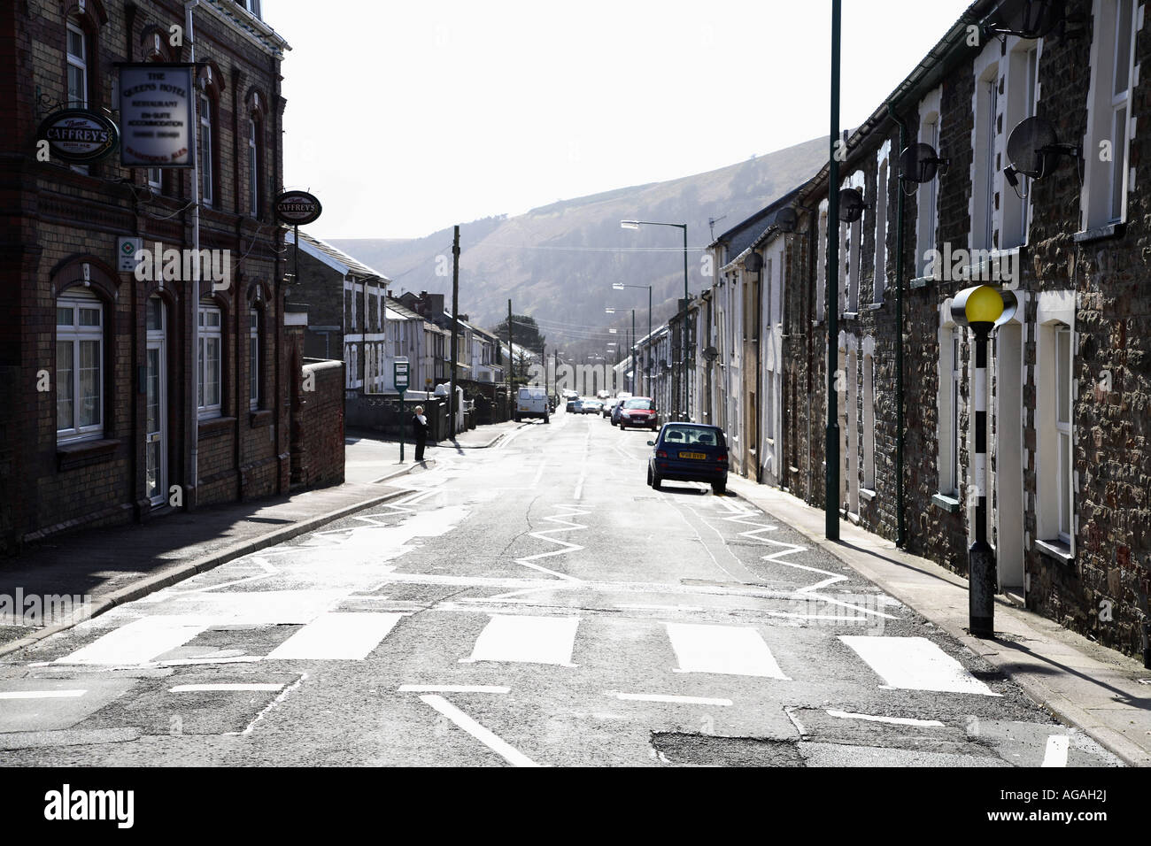 Backdrop urban suburbs abertillery blaina abertillery hires stock