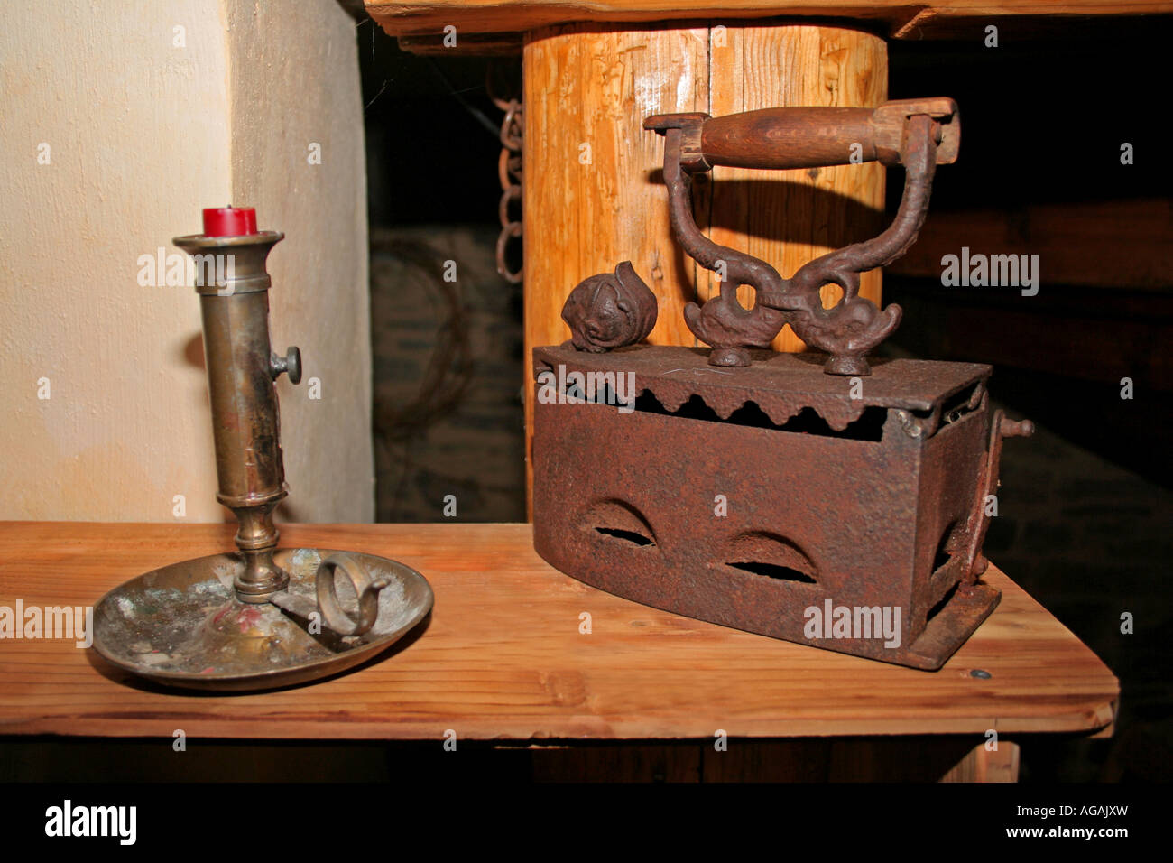 old cast iron iron Stock Photo Alamy