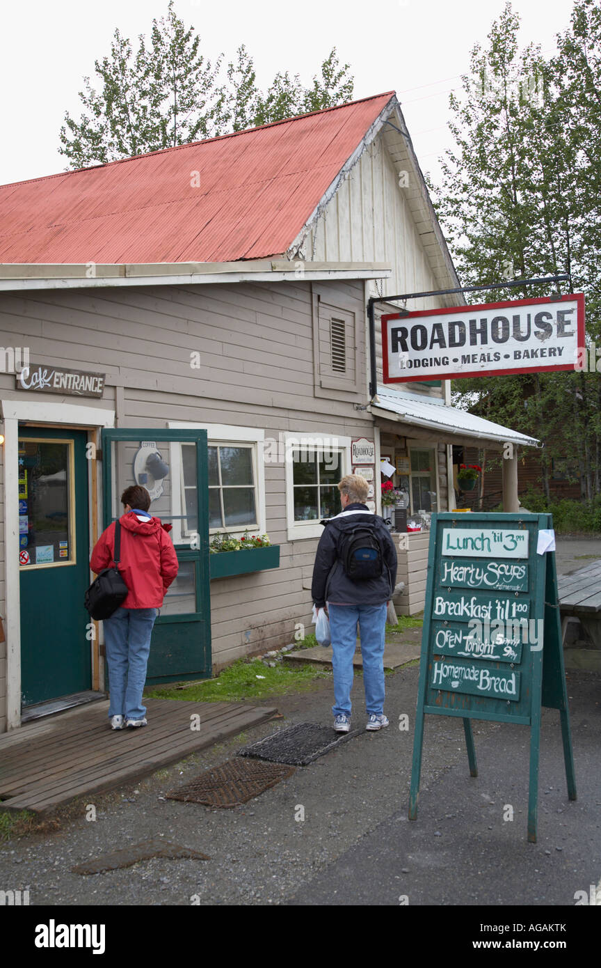 Historic downtown Talkeetna Alaska Stock Photo Alamy