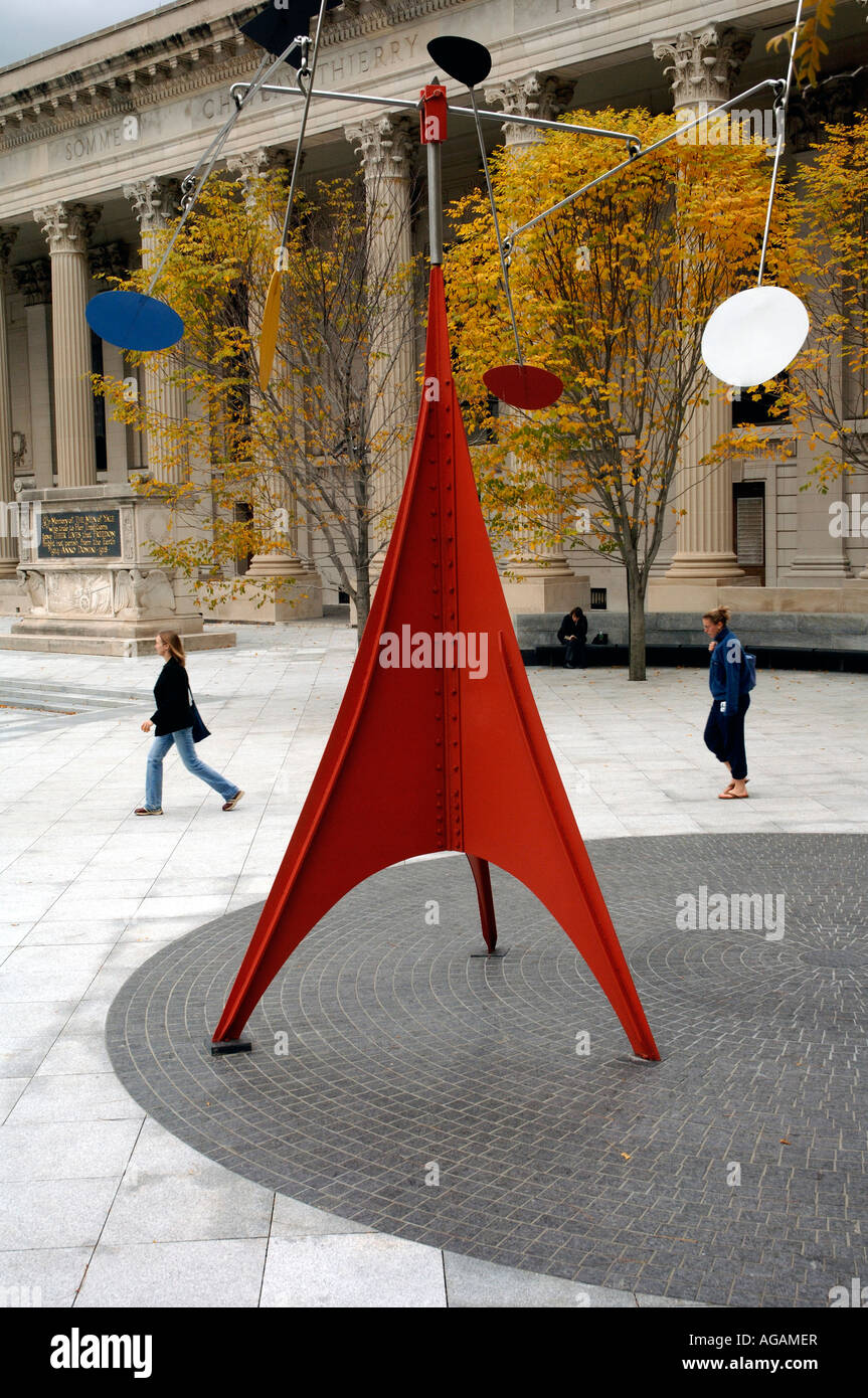 Yale University. Alexander Calder sculpture Gallows Lollipops