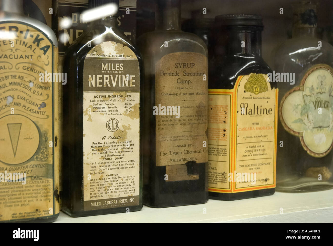 Authentic Old Drug Store museum and cafe St Augustine Florida Stock Photo