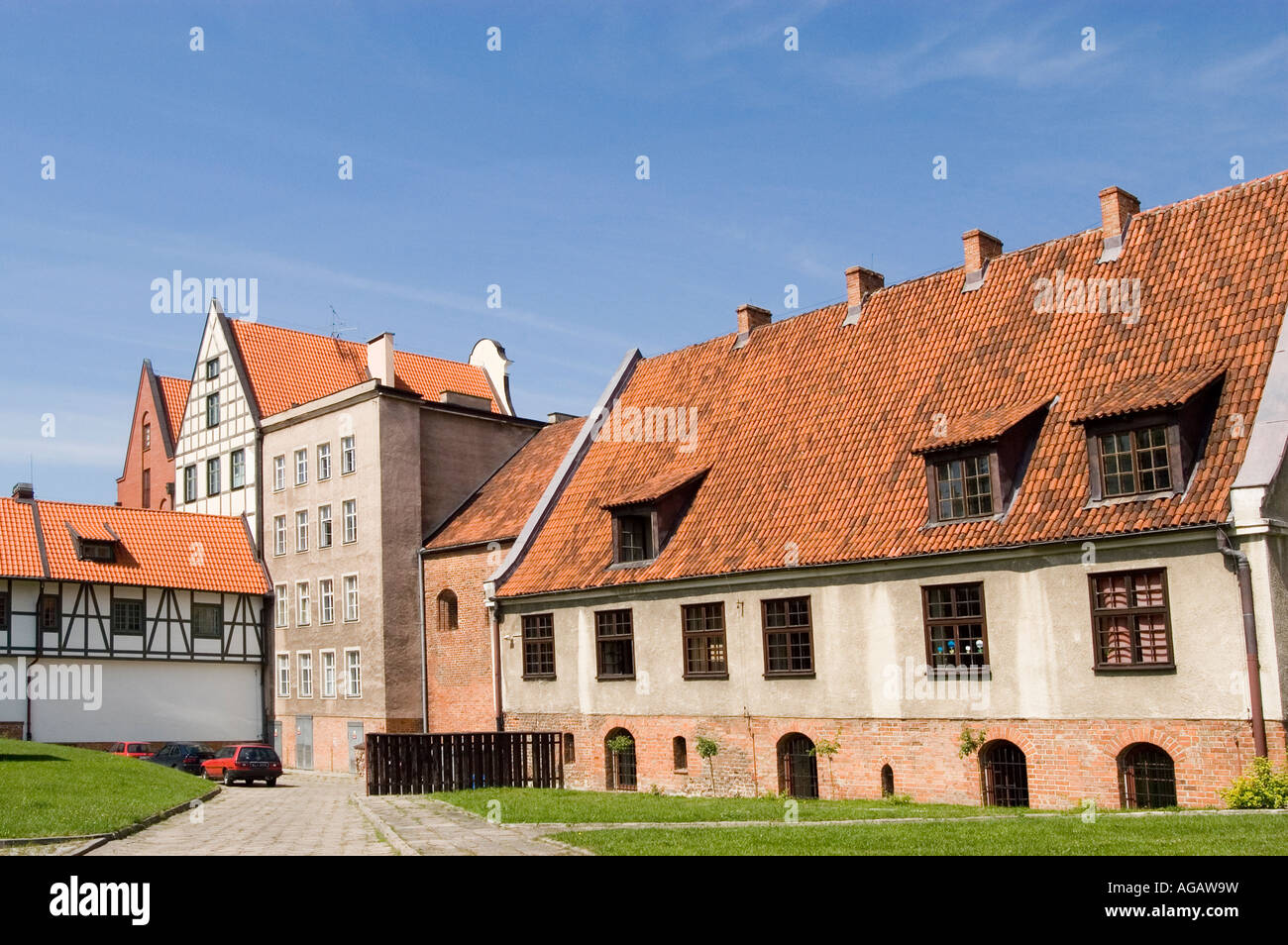 Old house building architecture Elblag Poland Stock Photo Alamy