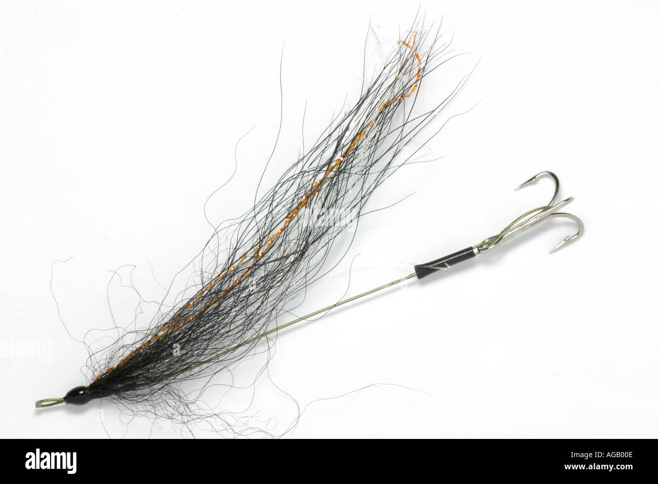 fishing fly Pike Wire Snake Fly Trout fly Stock Photo Alamy