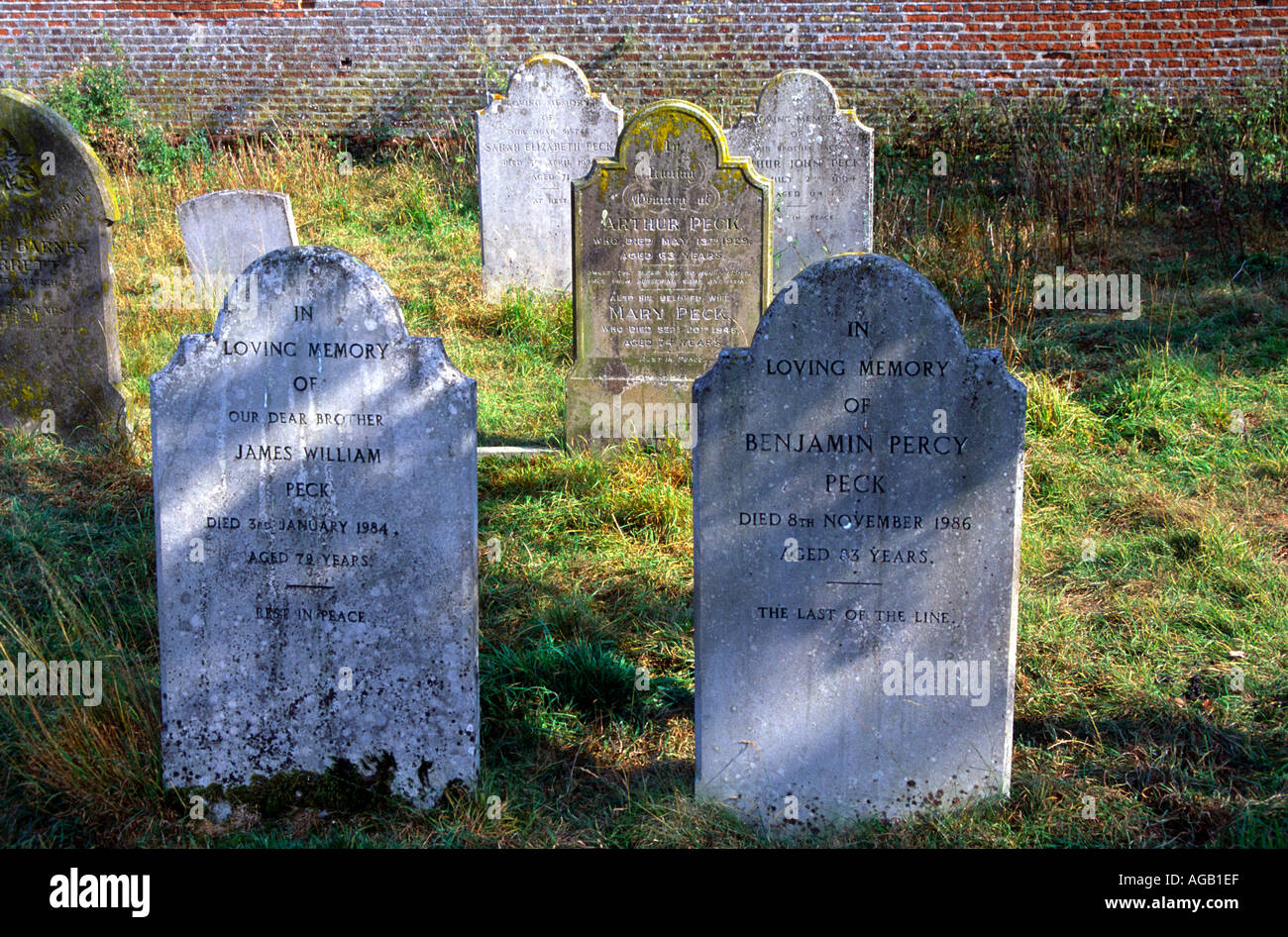 Family burial plot the last of the line country church burial ground