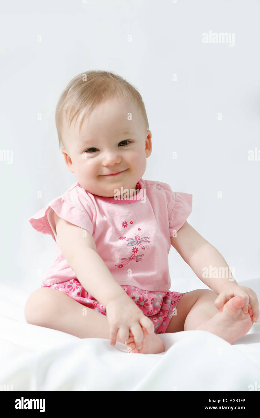 Baby girl portrait Stock Photo - Alamy