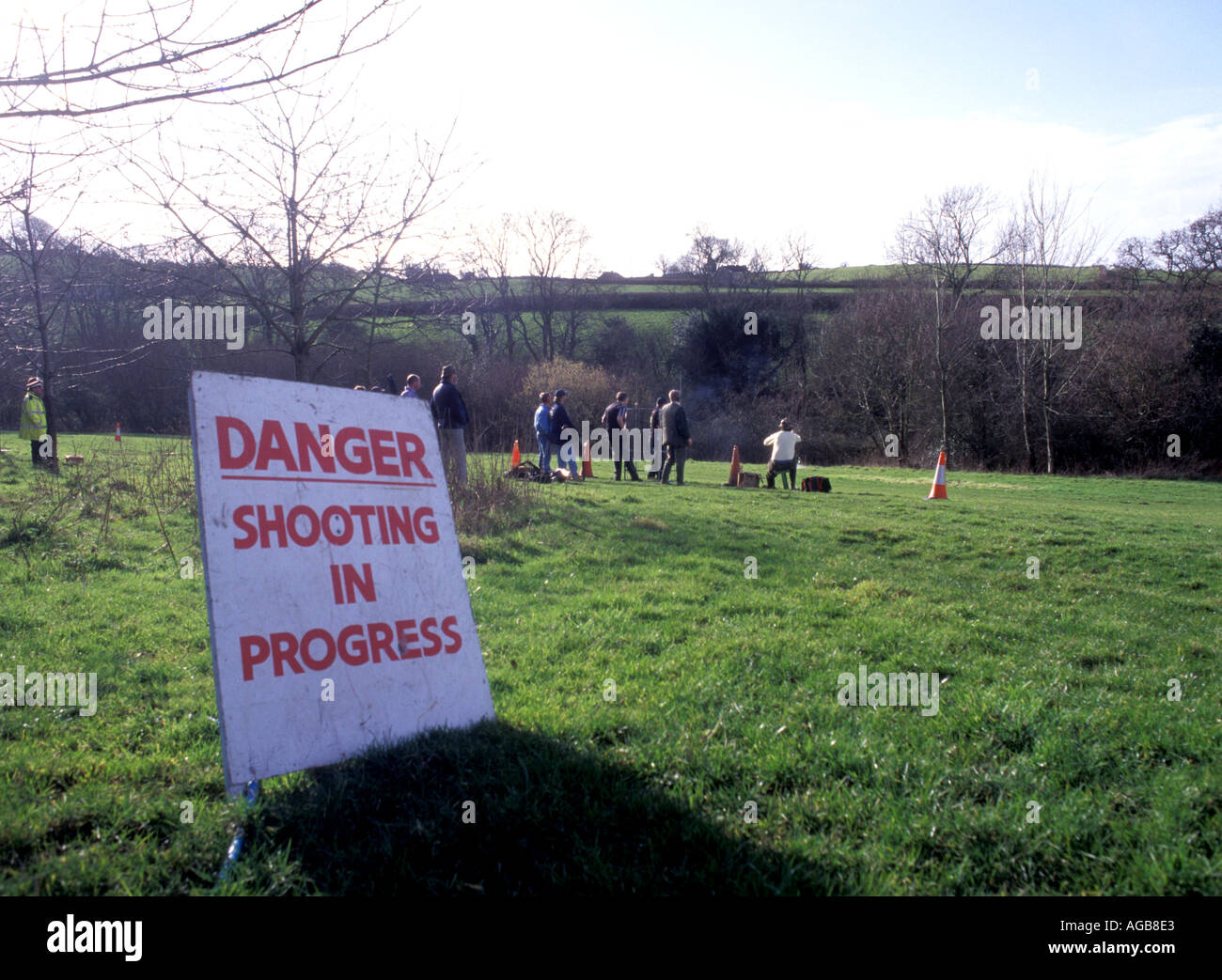 Clay Pigeon Shooting, UK Stock Photo Alamy