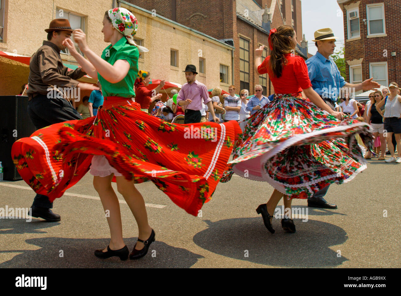 Hungarian musicians dancers at the annual Hungarian Festival in New