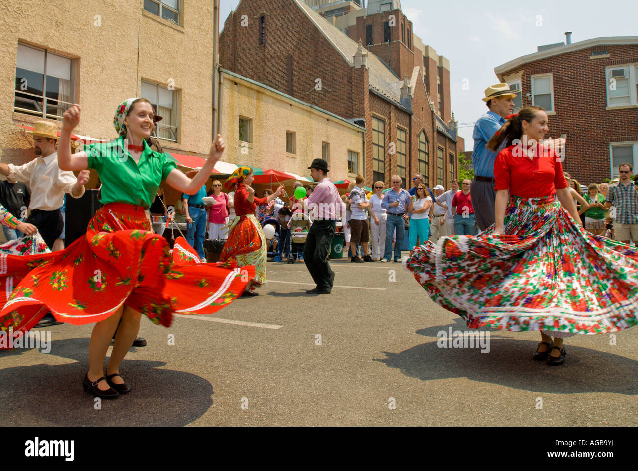 Hungarian musicians dancers at the annual Hungarian Festival in New