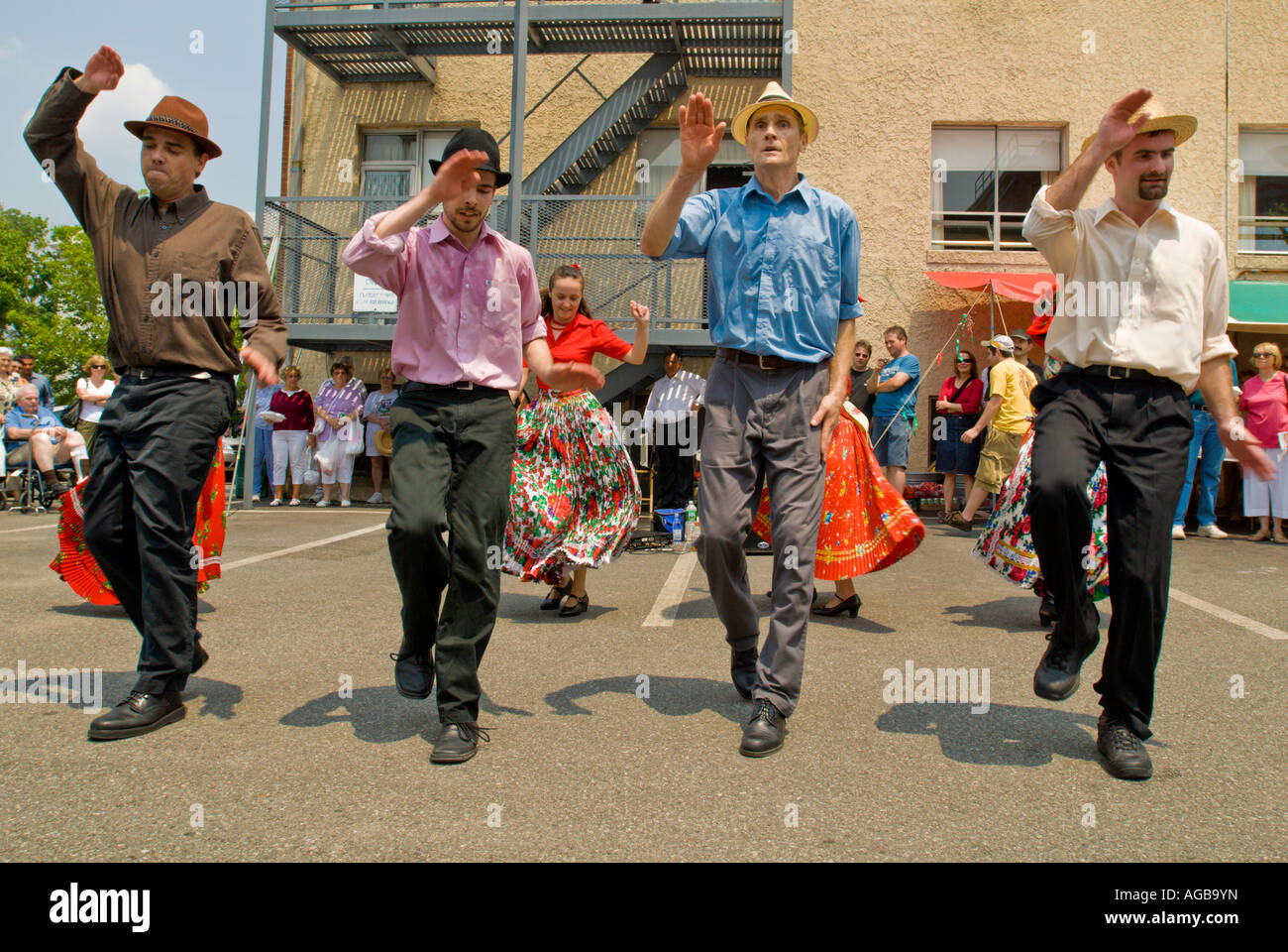 Hungarian musicians dancers at the annual Hungarian Festival in New