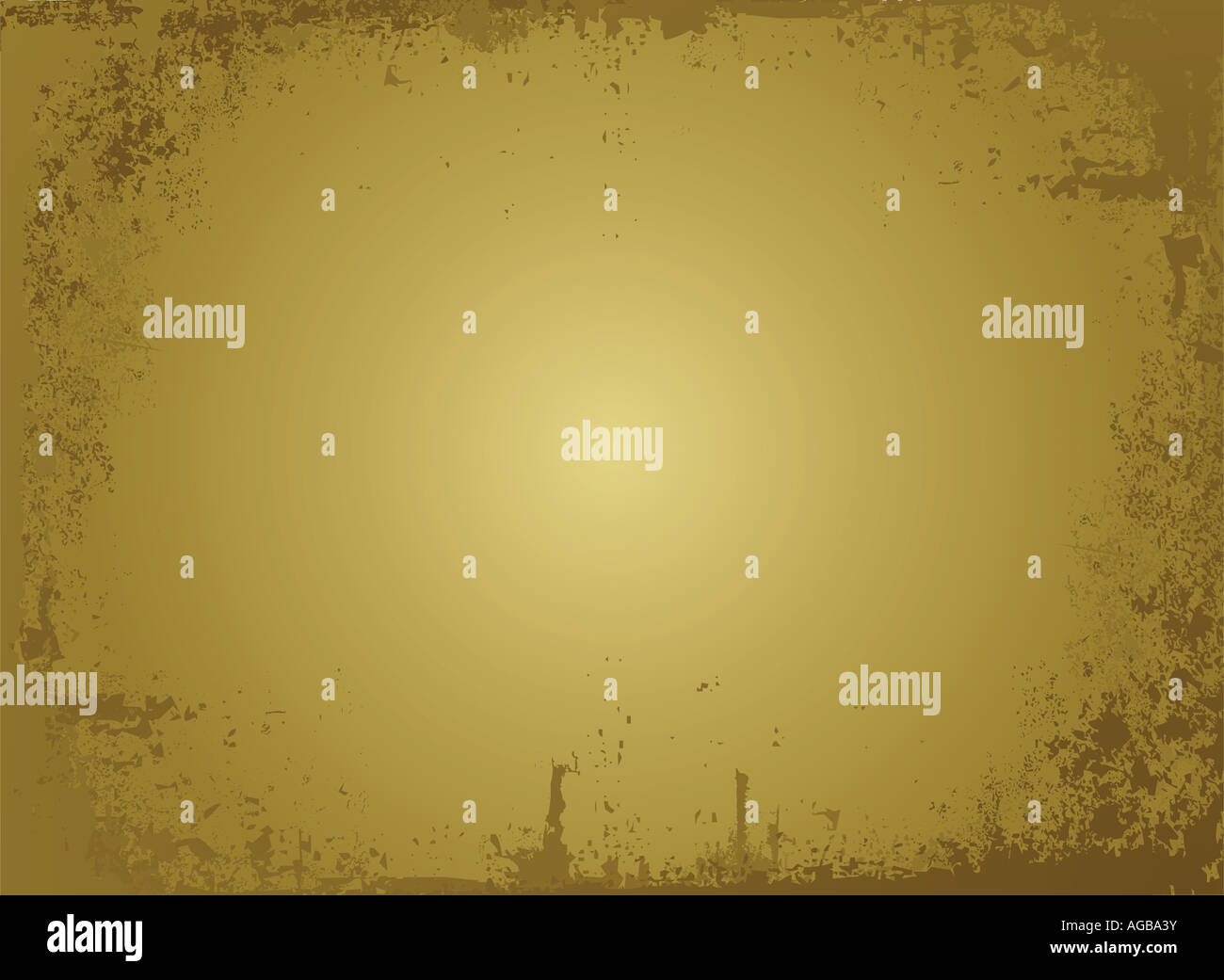 Illustrated background of a sheet of golden parchment ideal to place text over Stock Photo