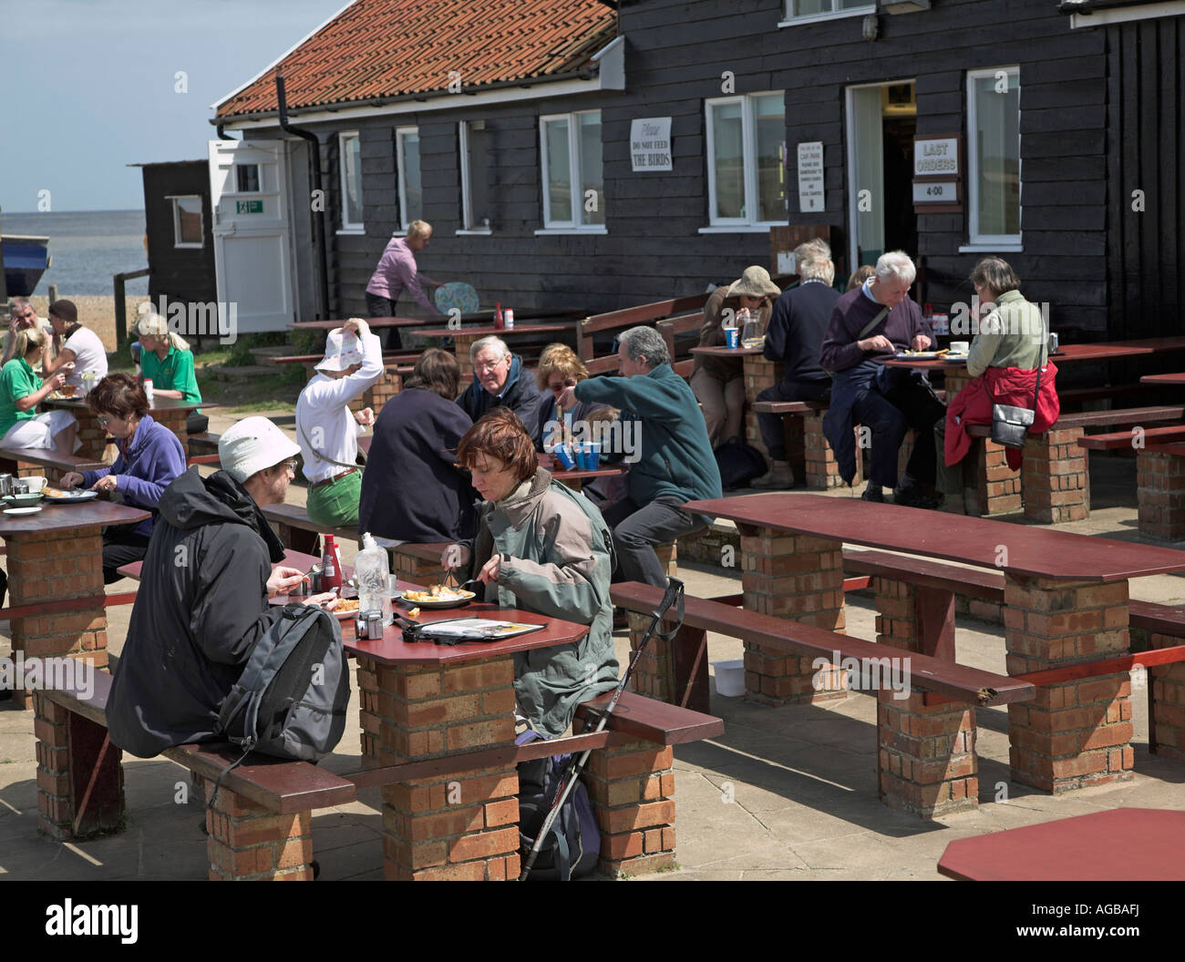 Flora tea rooms cafe Dunwich, Suffolk, England Stock Photo Alamy