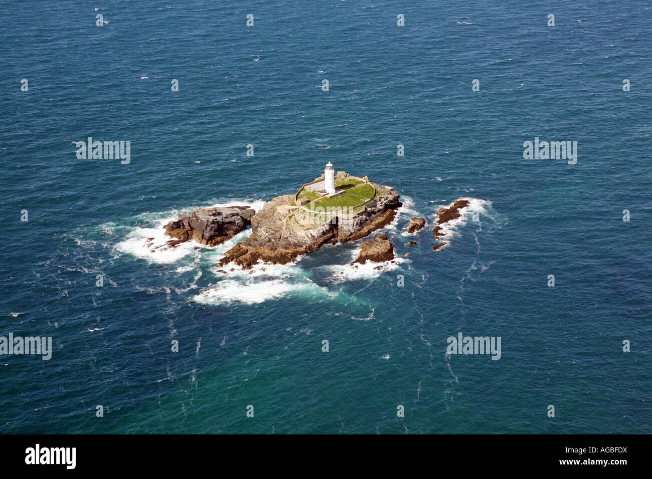 Godreavy Lighthouse, Gwithian, Cornwall UK Stock Photo