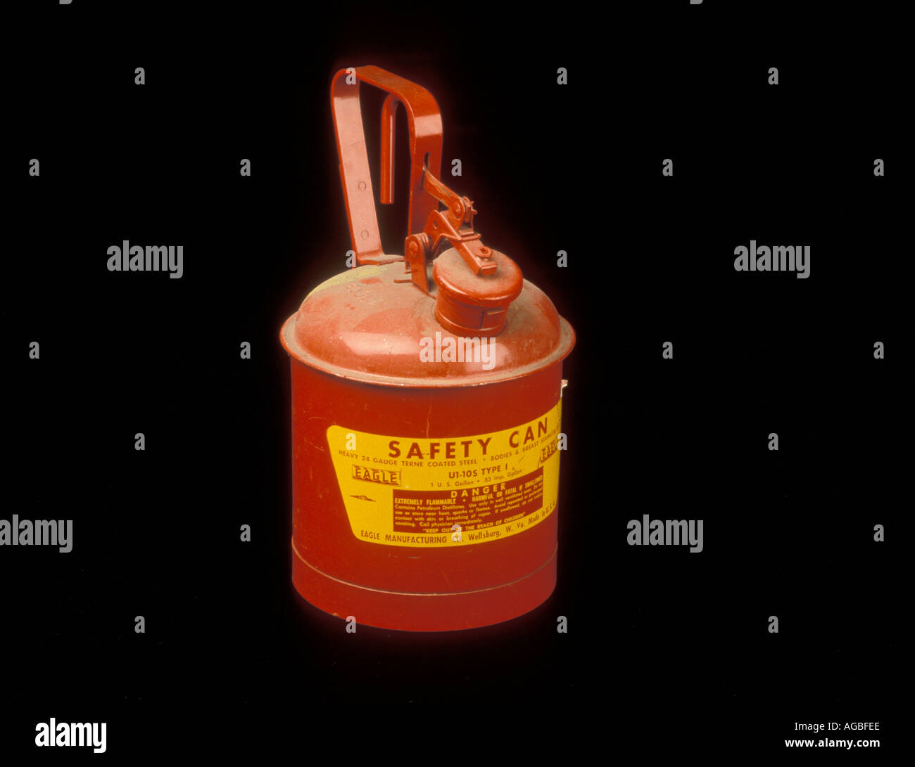 Gasoline petrol can Stock Photo