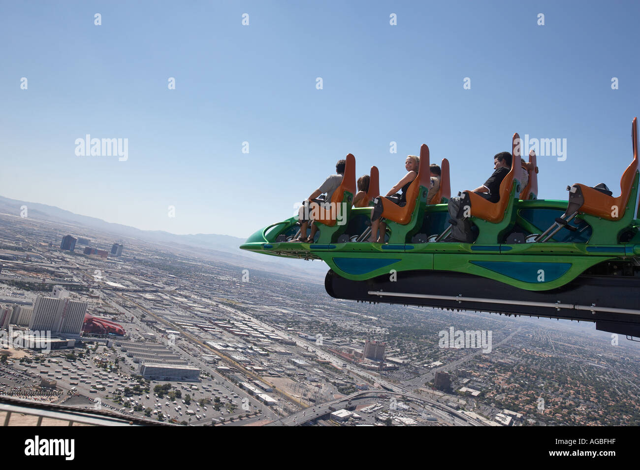 Thrill Ride Atop the Stratosphere Editorial Photo - Image of scary, weeeee:  96062926