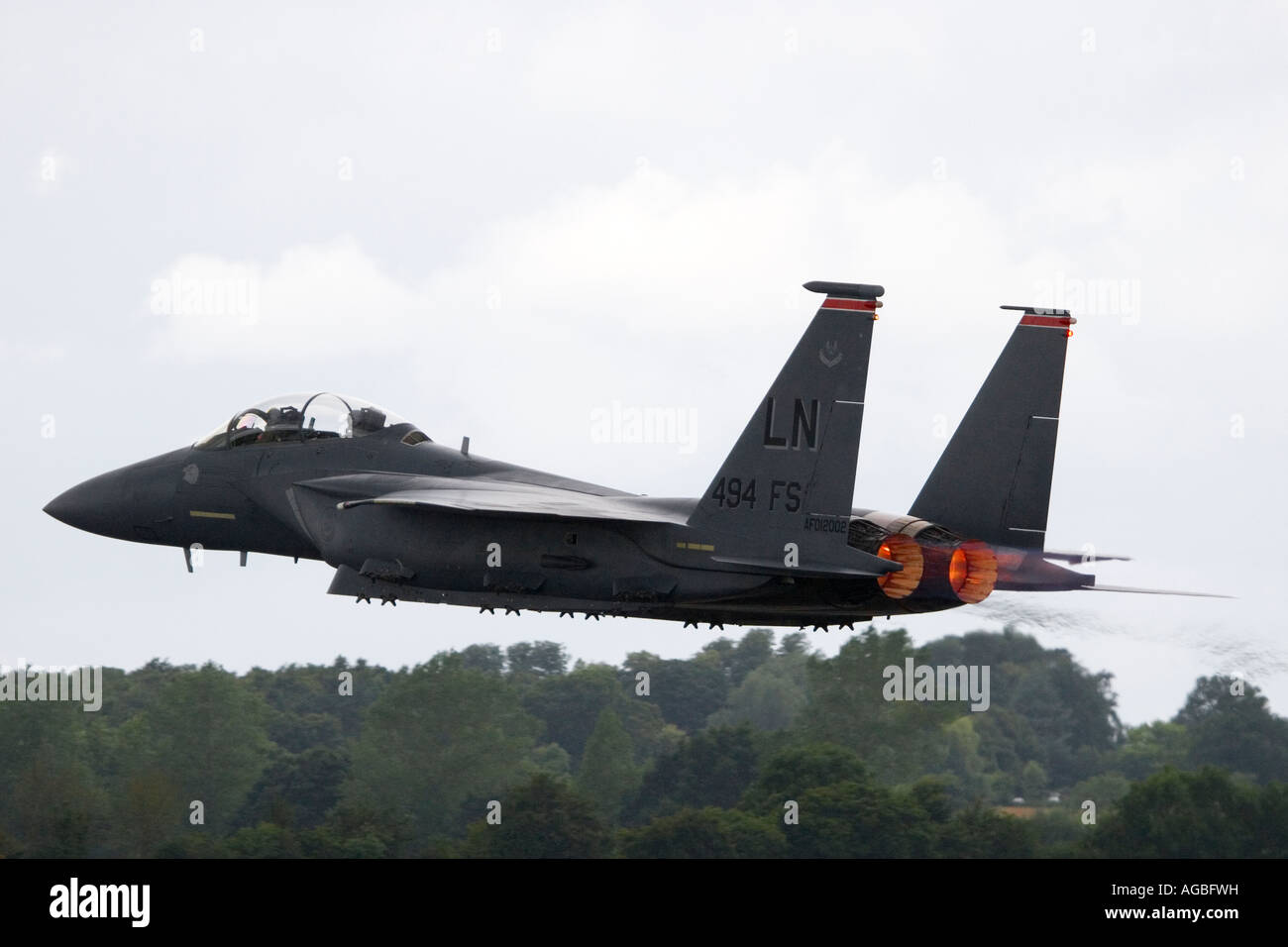 US United States USAF Airforce F15 Eagle airplane Stock Photo