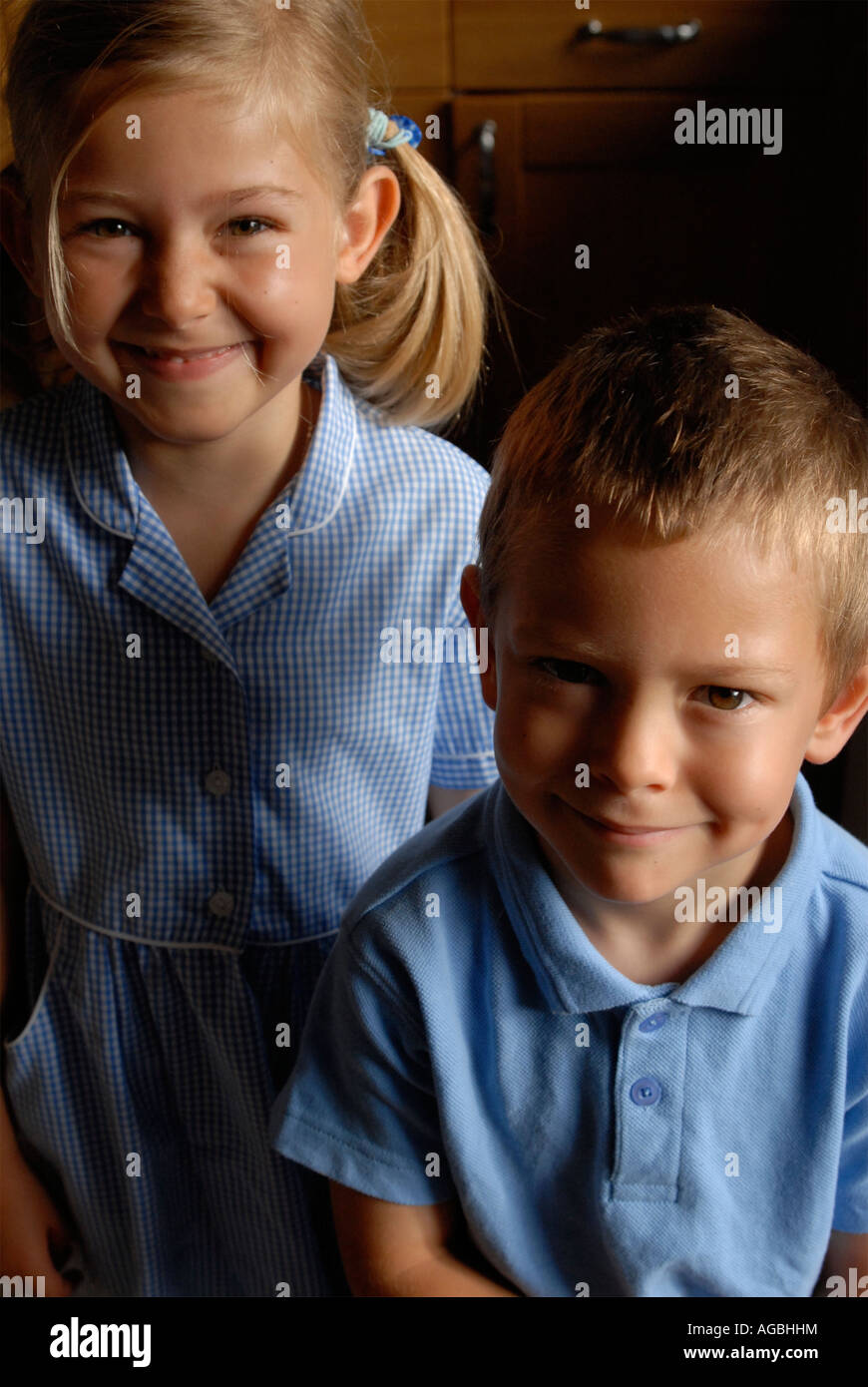 Two children wearing hi-res stock photography and images - Alamy