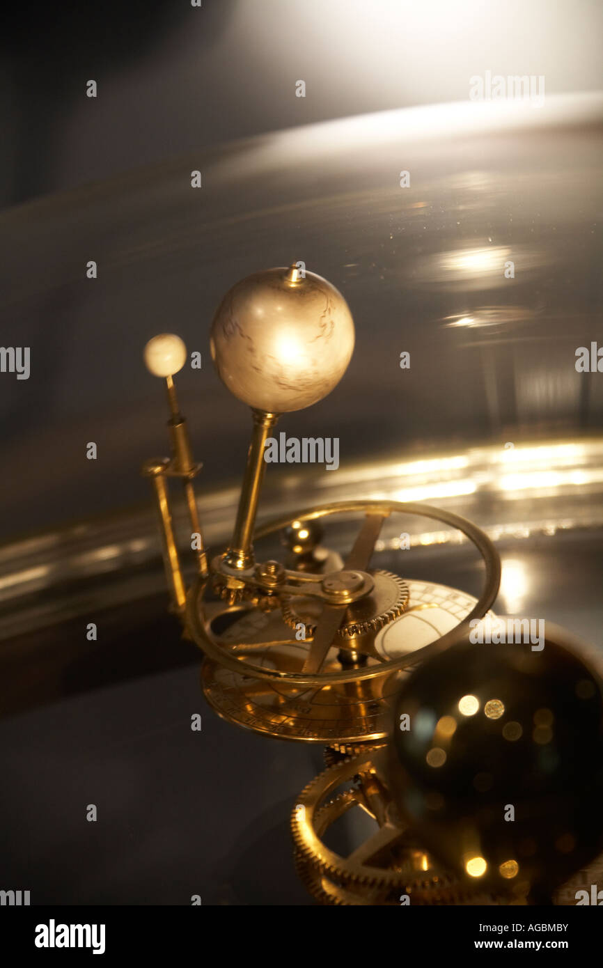 Orrery scientific astronomical planetary instrument in the Observatory Sydney New South Wales NSW Australia Stock Photo