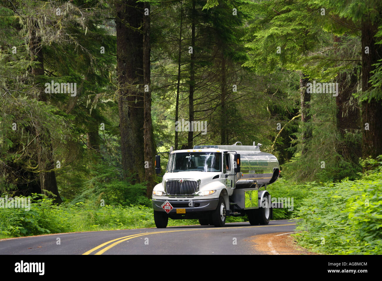 Petro Marine Services fuel truck Ketchikan Alaska Stock Photo Alamy