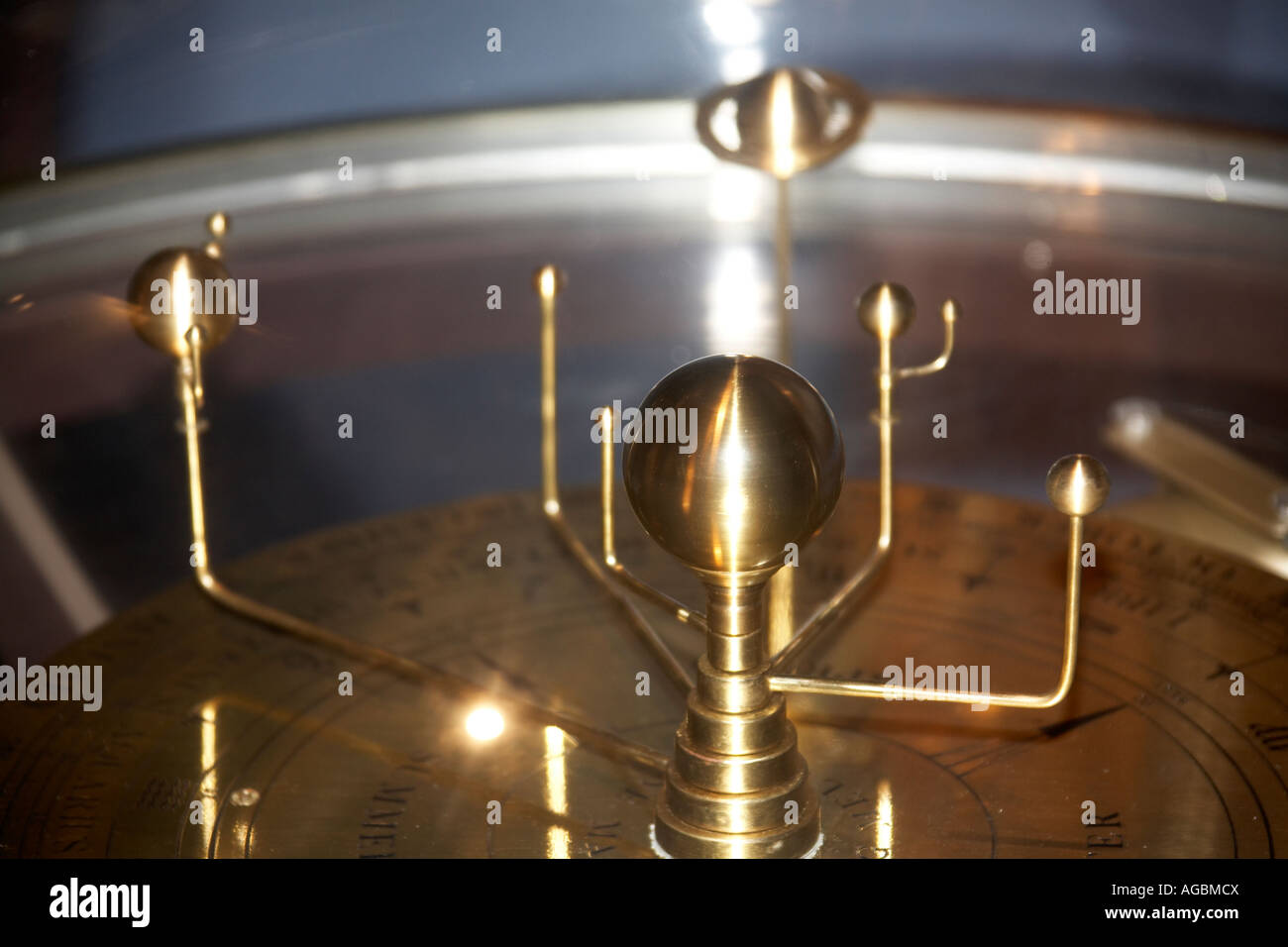 Orrery scientific astronomical planetary instrument in the Observatory Sydney New South Wales NSW Australia Stock Photo