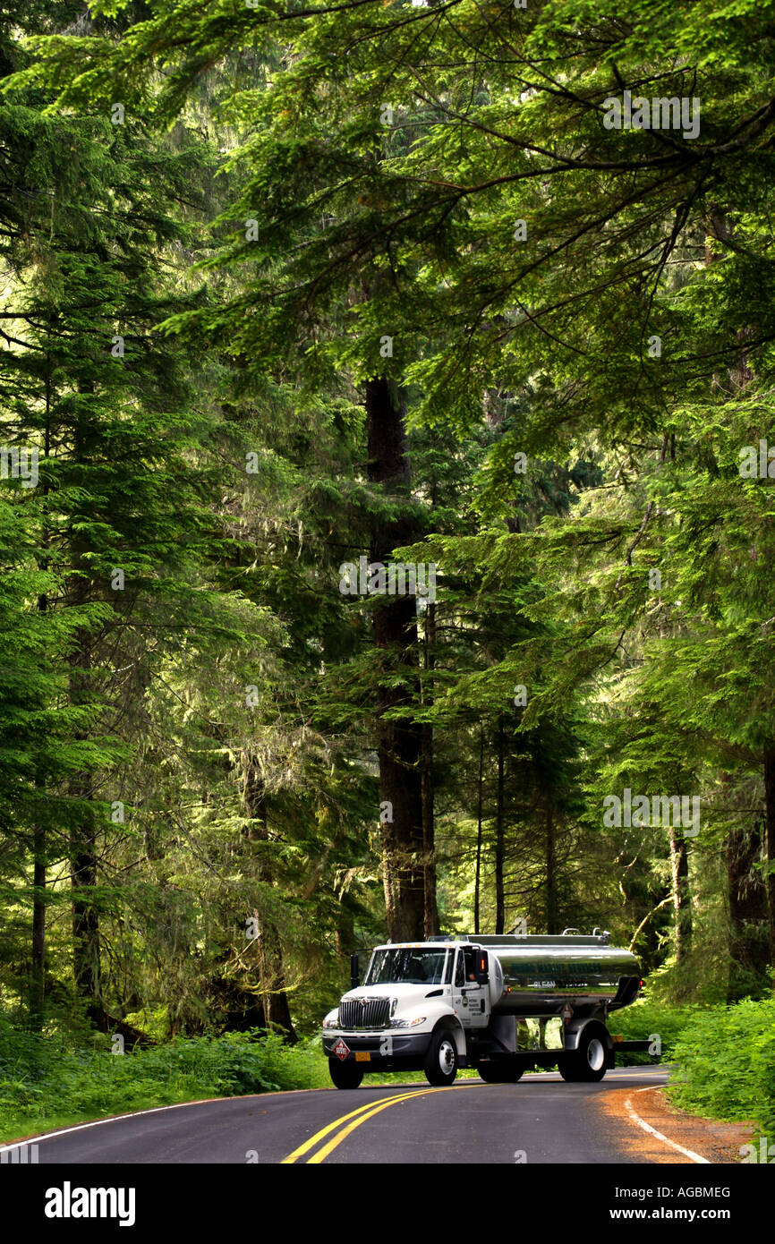 Petro Marine Services fuel truck Ketchikan Alaska Stock Photo Alamy