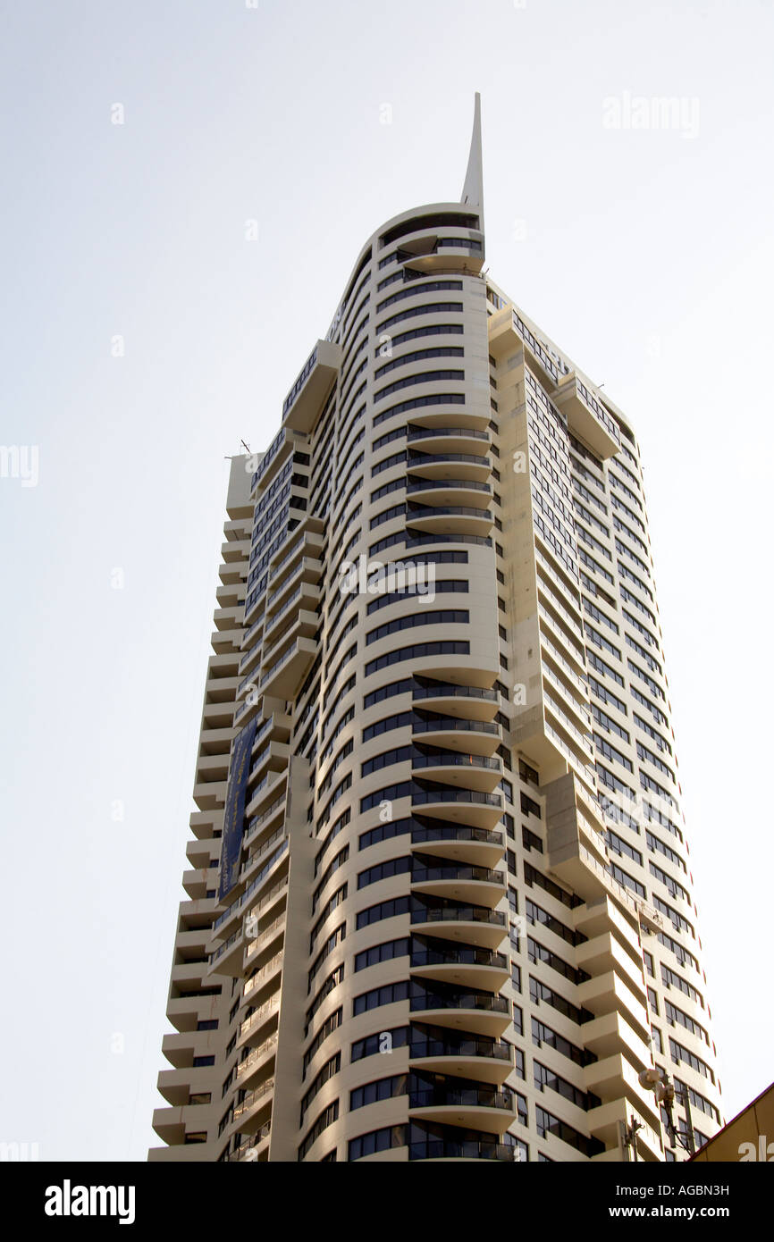 Tall modern apartment or unit skyscraper building in Sydney New South ...
