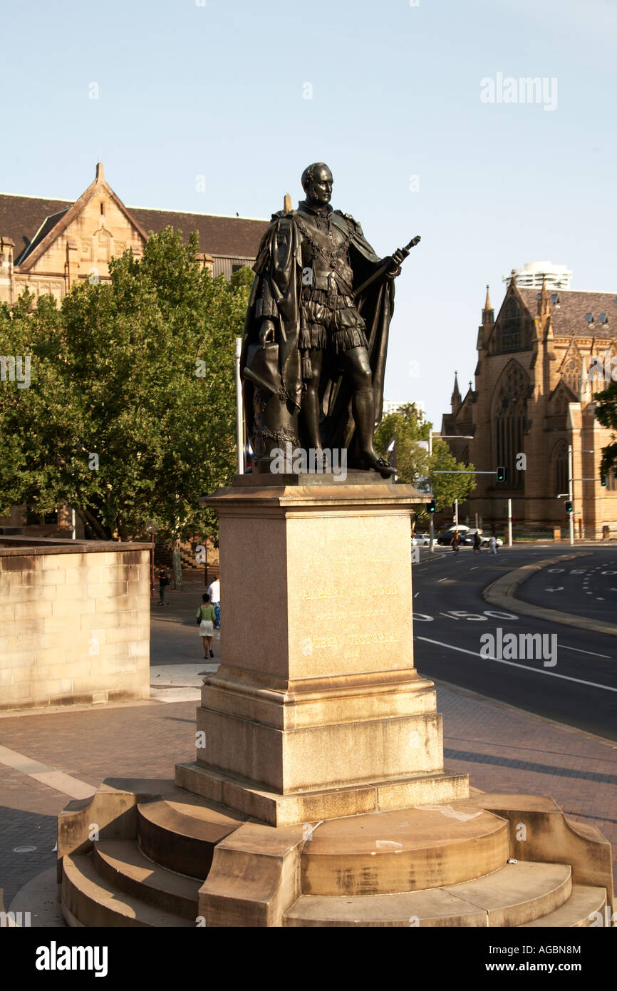 Bronze statue sculpture of Prince Albert in Sydney New South Wales NSW Australia Stock Photo Alamy