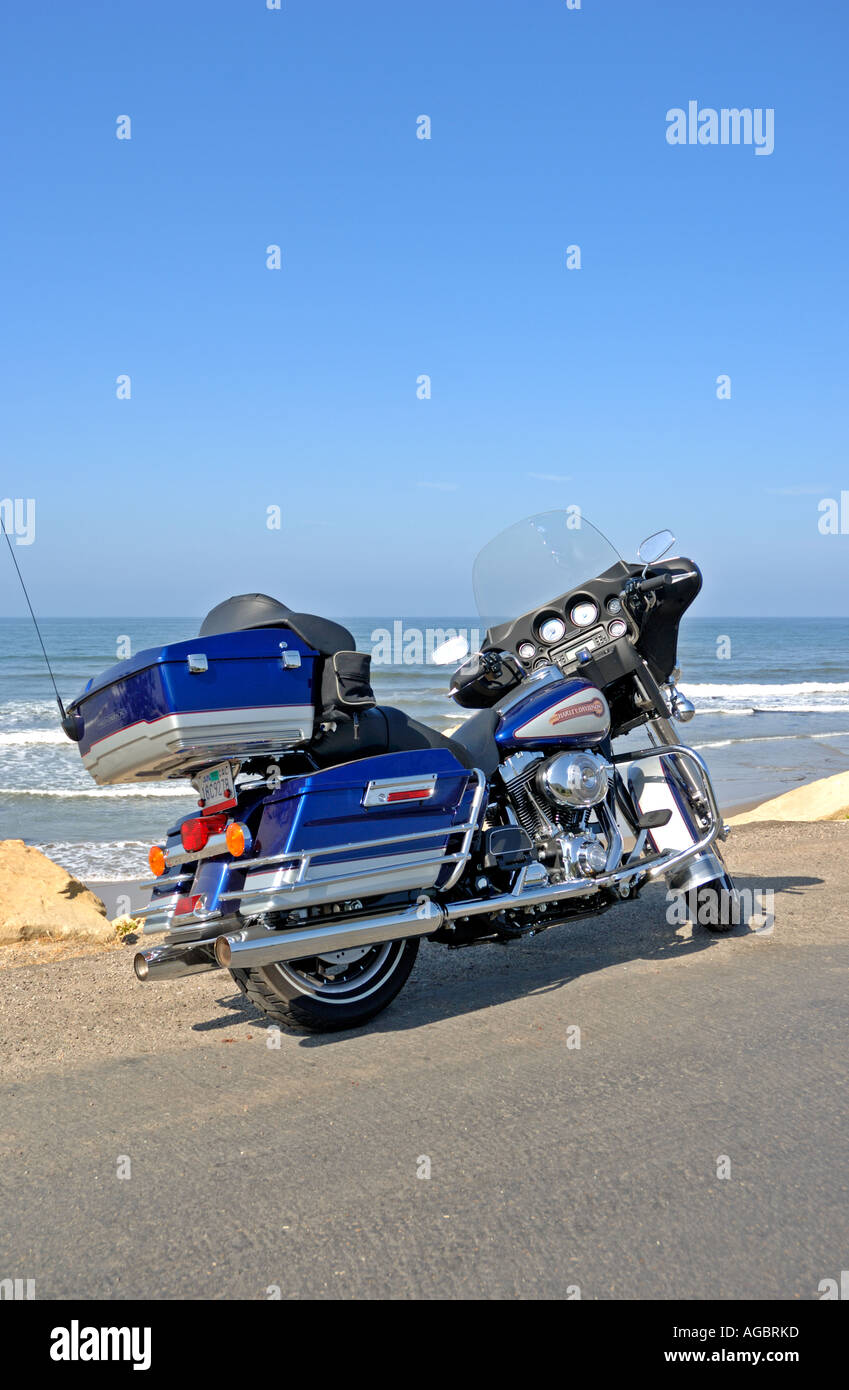 Harley Davidson motorcycle, Pacific Coast Highway, State Route 1,  California, United States, USA Stock Photo - Alamy