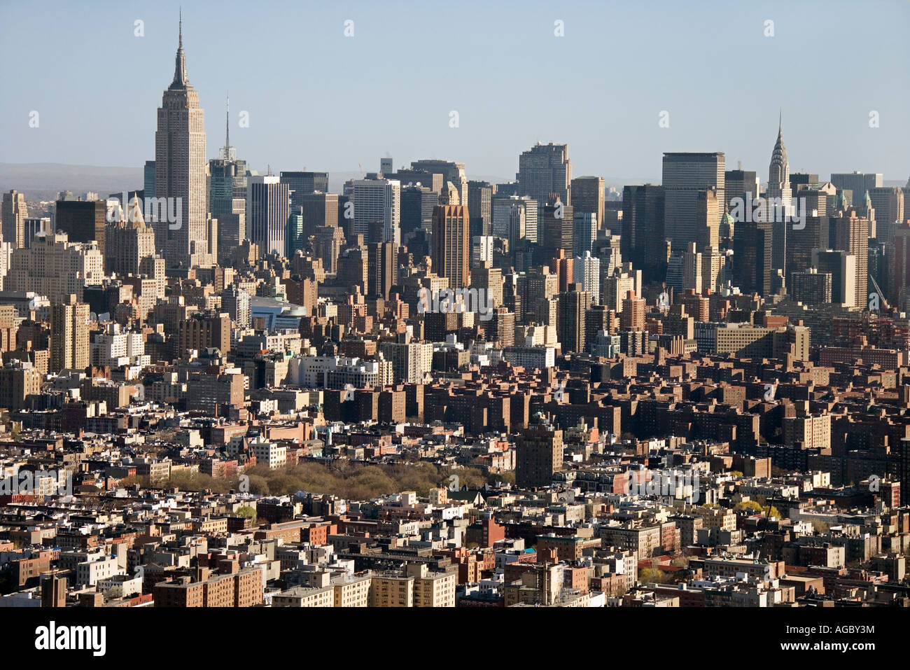 Aerial view of Manhattan New York City skyline Stock Photo - Alamy