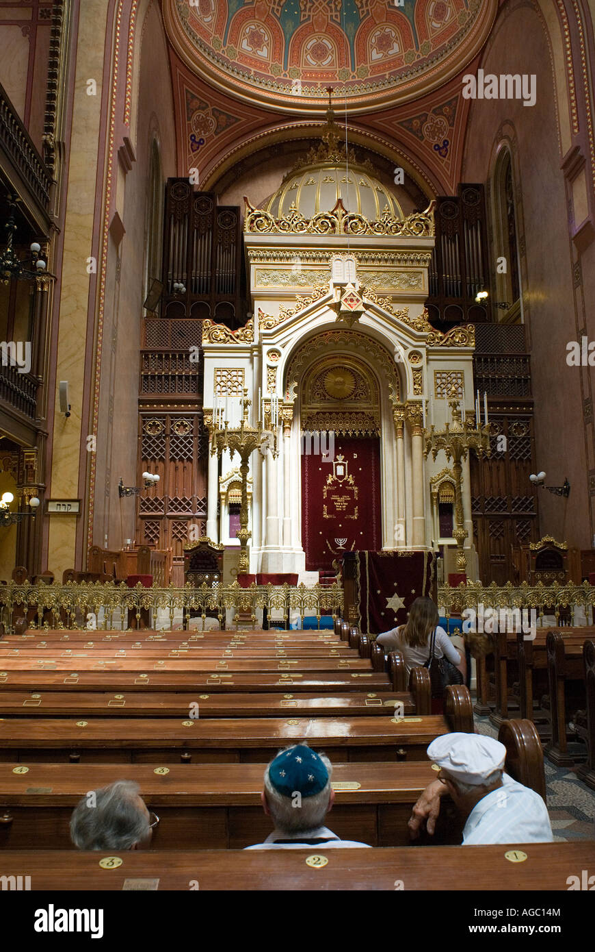 The Great Synagogue of Budapest in Budapest is the largest one in Europe capable of accommodating up to 3 000 people Stock Photo