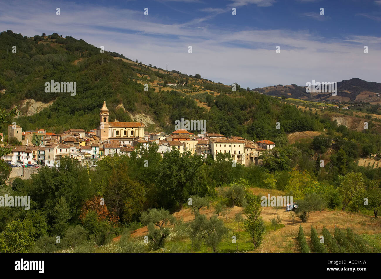 The town of Bisenti in the Abruzzo region of Italy. Stock Photo