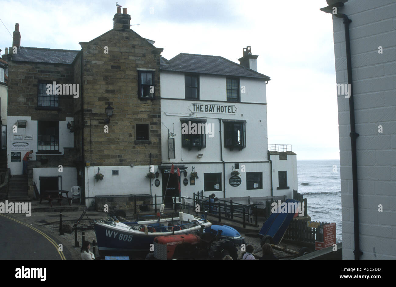 the bay hotel robin hoods bay north yorkshire Stock Photo Alamy