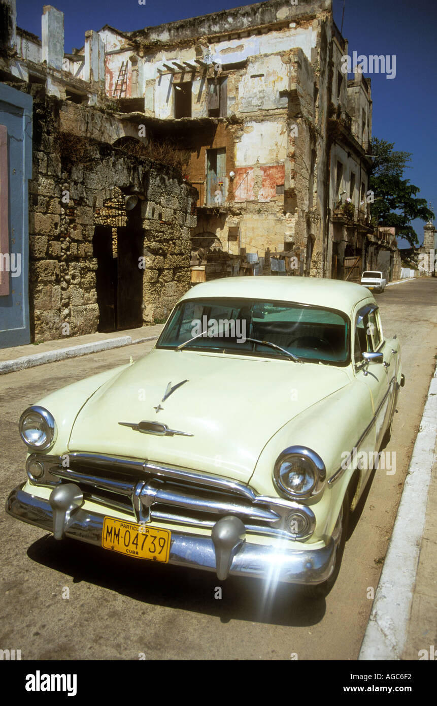 Classic car in Matanzas Cuba Stock Photo Alamy